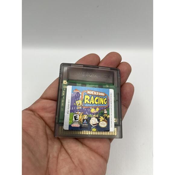 Nintendo Game Boy Color Nicktoons Racing Game And Manual Tested Authentic - Picture 4 of 6